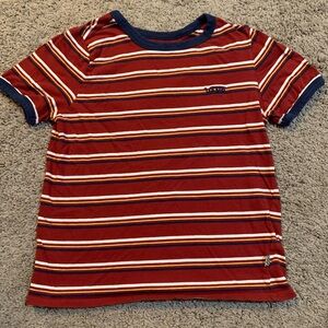 Vans Striped Crop Top Shirt Small